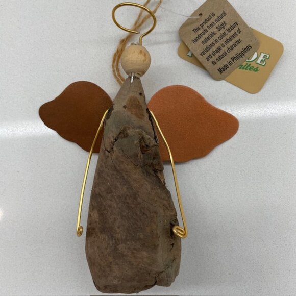Natural Drift Wood Angel Ornament - Picture 1 of 5